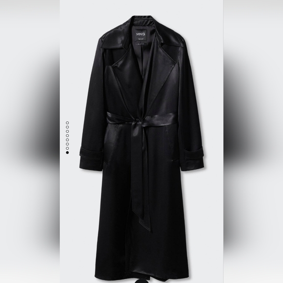 Mango Selection Collection satin trench coat - Picture 1 of 4